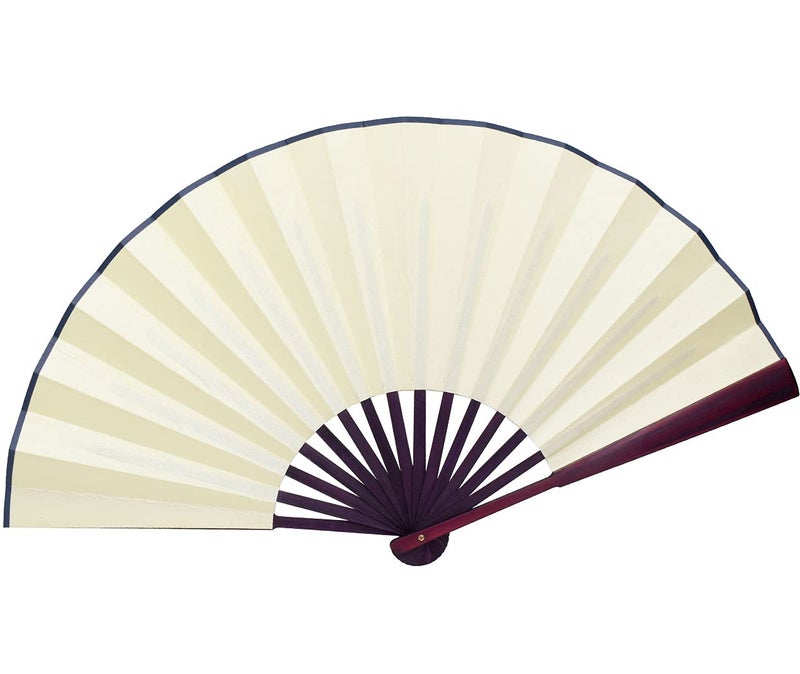 HONSHEN Folding Fan China Fan,Hand Fans with Traditional Chinese Arts (Cream) 13inch - Image 1
